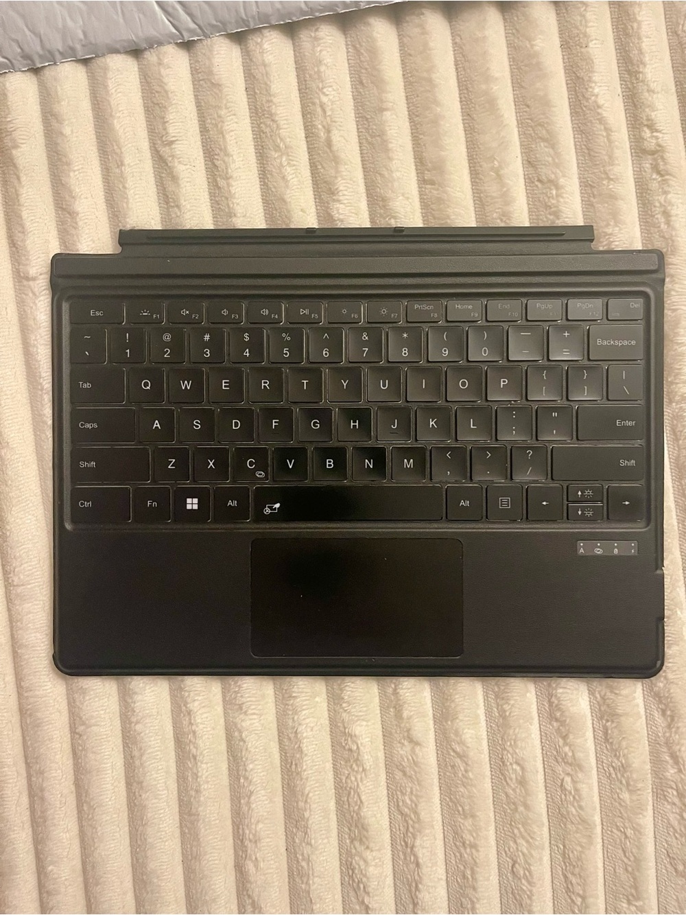 Black Bluetooth Tablet Keyboard with Trackpad